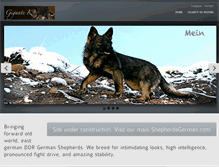 Tablet Screenshot of ddrgermanshepherd.com